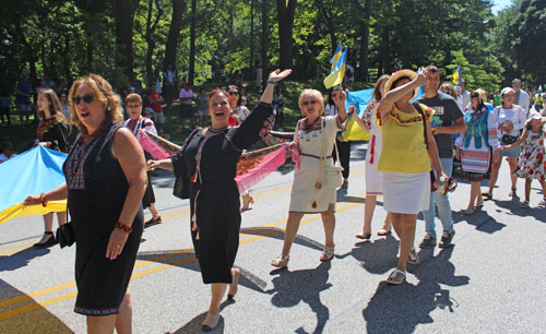 Parade of Flags at 2019 Cleveland One World Day - Ukrainian